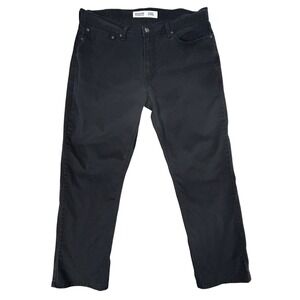 Signature Levi's Jeans Mens 36x30 Black S67 Athletic Fit Stretch Denim Tapered